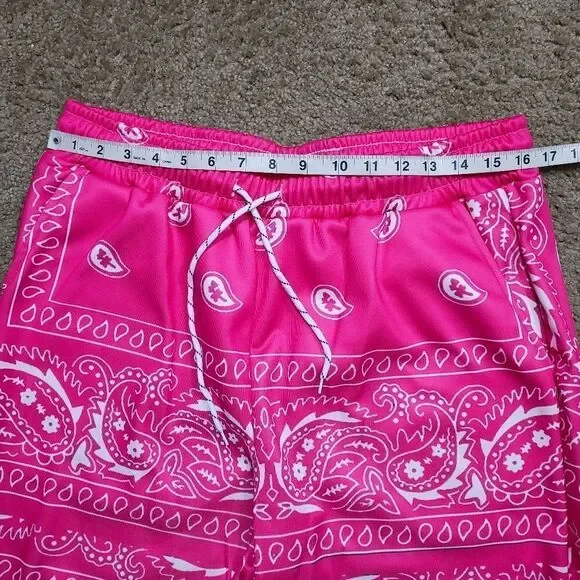 Athletic Hip Hop Pink Jogger Pants XL #4 - Picture 3 of 5